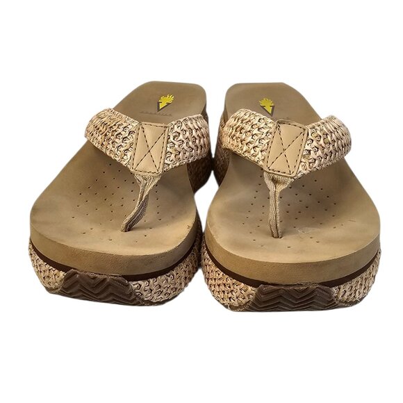 Volatile Womens Island Wedge Thong Sandals, Platform, Y2K, Size 9 - Picture 3 of 9